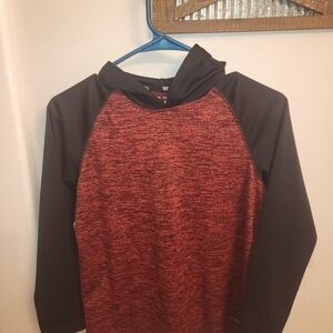 Boy's Red and Black Thin Hoodie